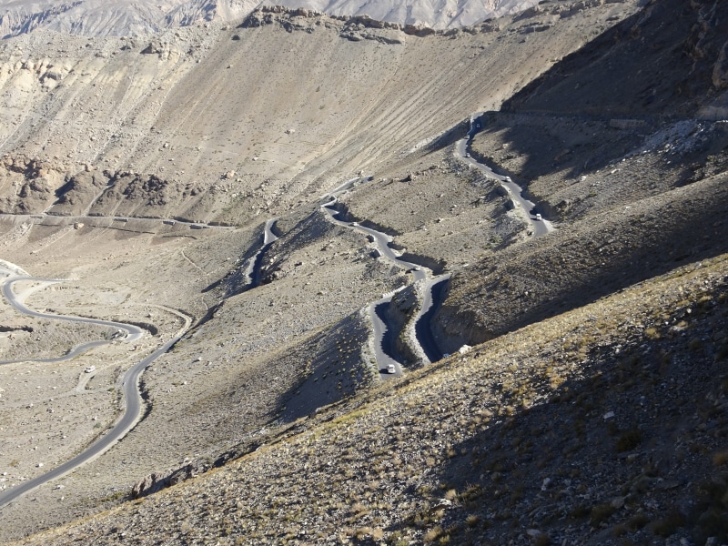 physical geography, scenics - nature, day, land, non-urban scene, landscape, mountain, arid climate, tranquil scene, himachal pradesh, high angle view