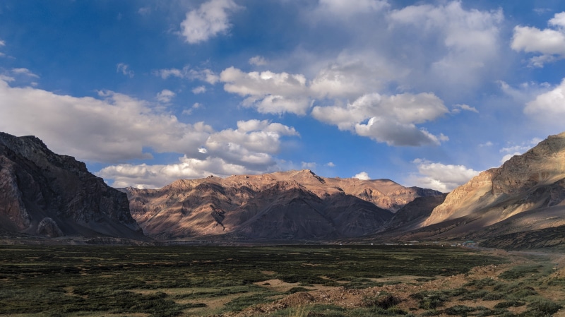 mountain range, plateau, lahaul and spiti, solid, scenics - nature, rock, day, 4K, india, rock - object, weather, environment, sky, outdoors, cumulus