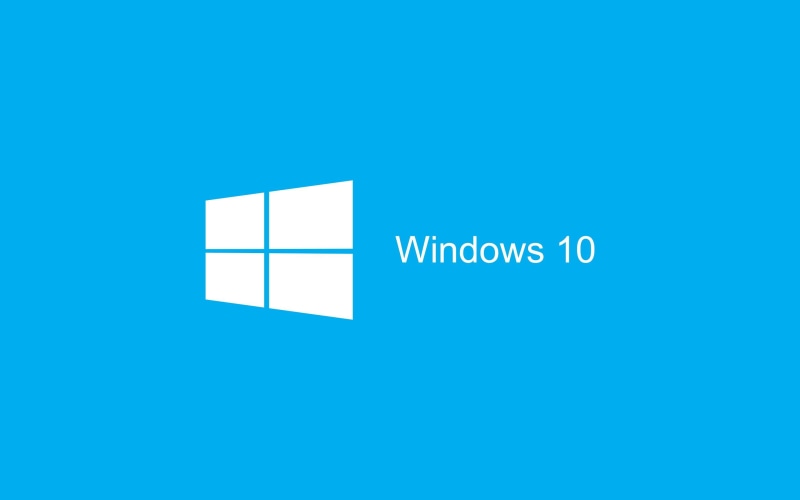 windows 10, background, blue, logo, blue background, 2K, windows