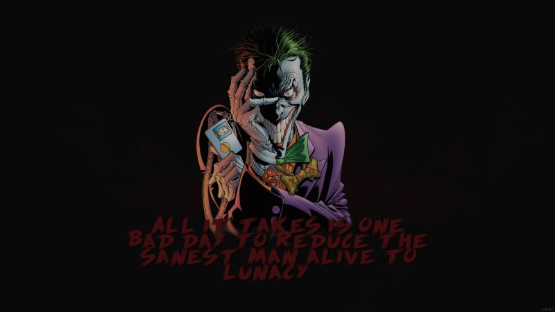  one person, Joker, craft, art and craft, young adult, headshot, front view, human representation, 2K, communication, quote, pattern, Batman Begins