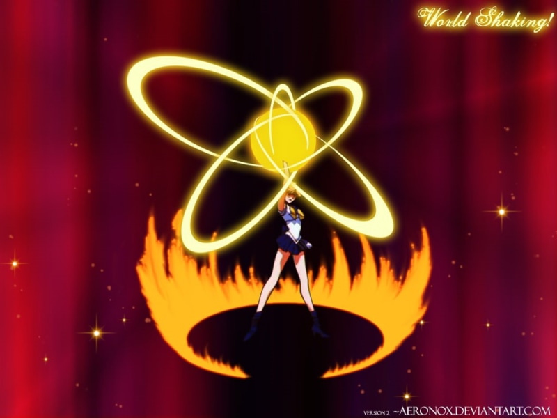 world, Sailor Uranus, sailor, 480P, Senshi, shakin, art, Uranus, anime, moon, shaking, hd