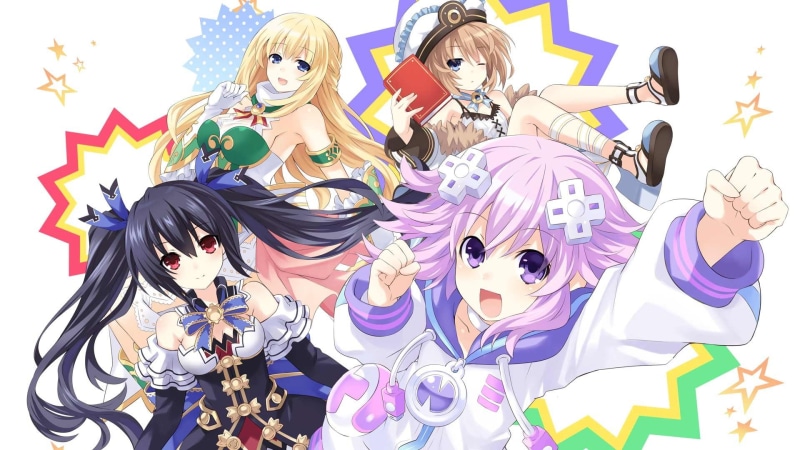 Neptune (Hyperdimension Neptunia), anime girls, Noire (Hyperdimension Neptunia), Hyperdimension Neptunia, Vert (Hyperdimension Neptunia), anime, 1080P
