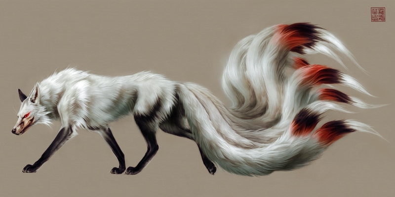 nine-tailed, by toedeledoki, Fox, 1080P