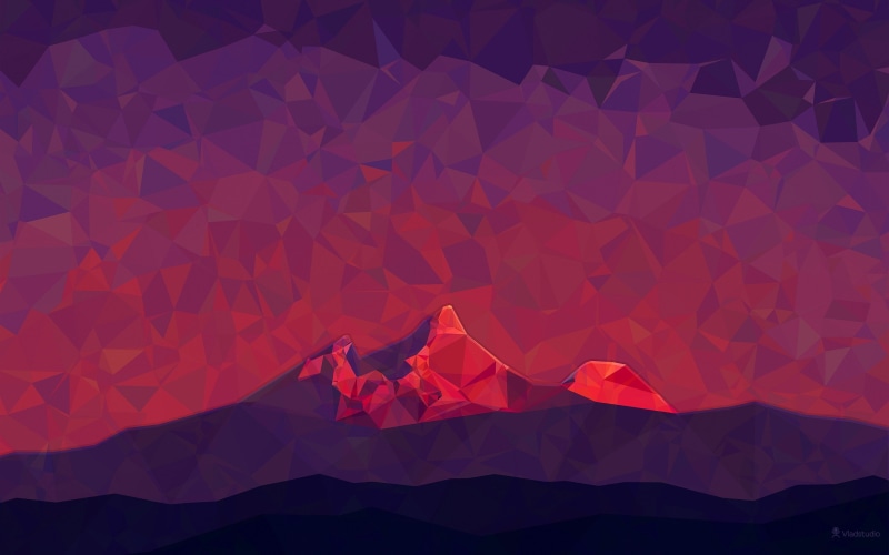 mountain range, landscape, large group of objects, vladstudio minimalism pixel art low poly, mountain, tranquility, outdoors, scenics - nature, environment