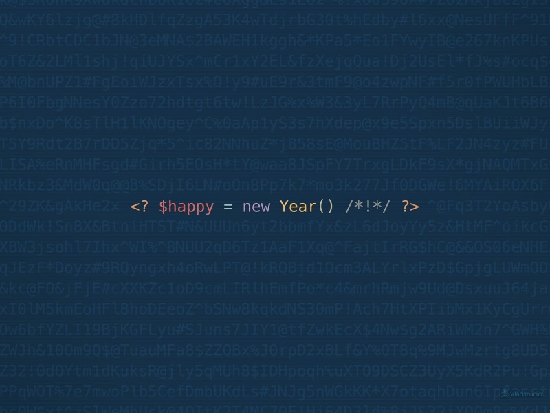 PHP, Vladstudio, minimalism, web development, code, pixel art, 1080P