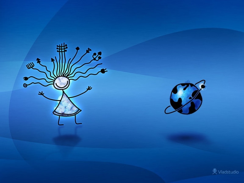 blue background, 480P, Vladstudio, Earth