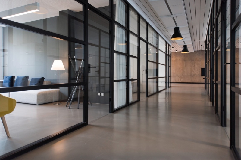 absence, seat, ceiling, law, modern, hallway, day, architecture, empty, indoors, arcade, flooring, interior, view, office, corridor, no People, doors, illuminated