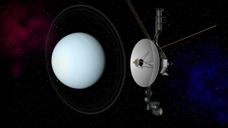 spacecraft, NASA, Voyager 2, Uranium, 1080P