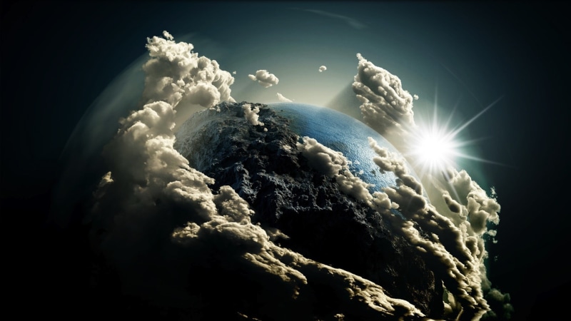 the sun, Earth, the sky, 1080P, KOMOS