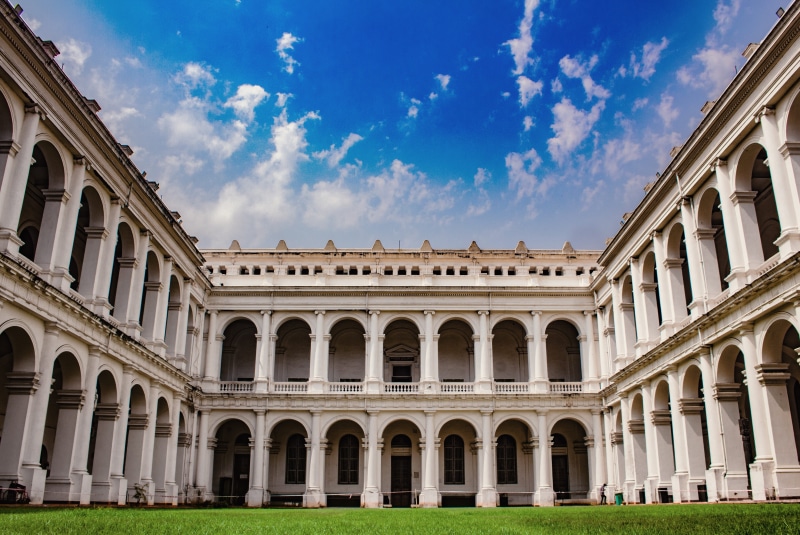 day, travel destinations, no people, attraction, facade, landmark, city, british, courtyard, grass, victoria, outdoors, history, white, landscape, museum