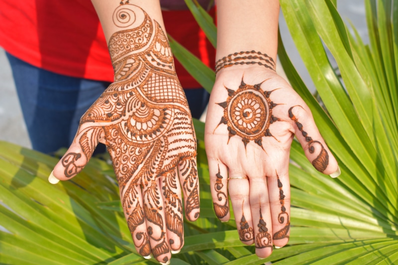 creativity, mehndi, hand, lifestyles, henna, leaf, human limb, pattern, art and craft, beautiful hands, human body part, henna tattoo, karvachauth, midsection