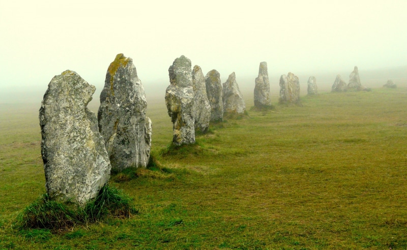 crozon, menhirs, scenics - nature, Stones, 2K, tranquil scene, kameled, presquiledecrozon, fog, petit, celtique, grouptripod, day, Passion, France, impressedbeauty