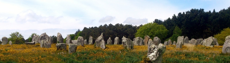 scenics - nature, monolith, historical, grassland, france, environment, historic, monument, grass, bretagne, culture, menhir, stones, ancient, megalithic