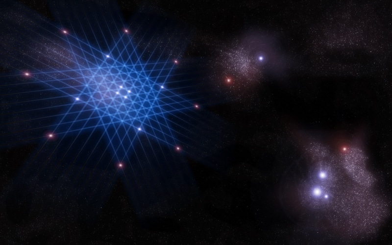 Lights, Alignment, star, hd, 1080P, stars, Galaxies, Space, art, Abstract