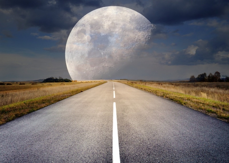 digital, straight road, vanishing point, no people, front, cloud - sky, 1080P, sci fi, roadway, environment, night photograph, outdoors, scenics - nature