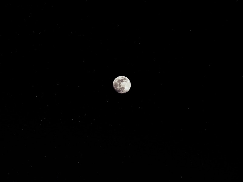 idyllic, scenics - nature, moonlight, photo, circle, copy space, tranquility, moon surface, planetary moon, low angle view, outdoors, sky, beauty in nature