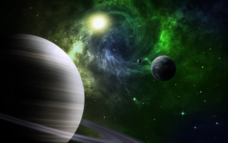 nebula, beauty in nature, scenics - nature, digital composite, flying, galaxy, planet - space, space art, star - space, planet, moon, sphere, outdoors