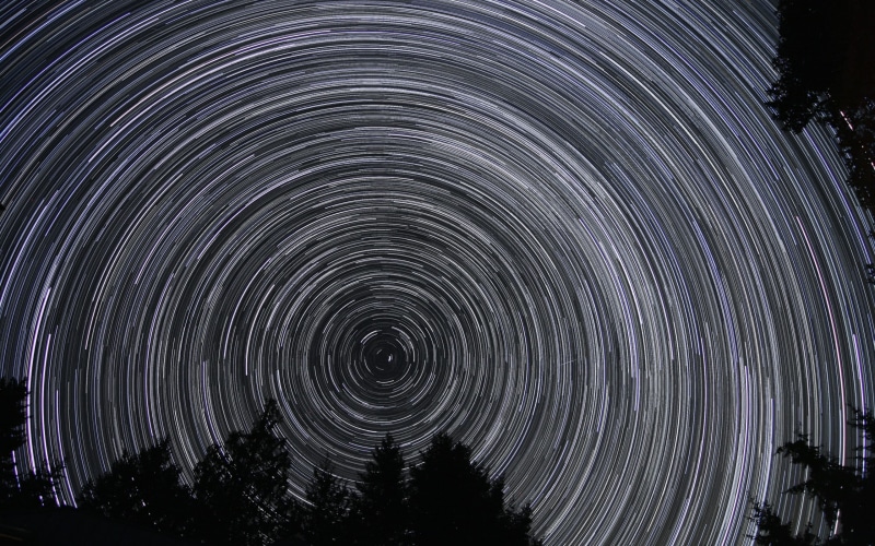 stars, rotation, hd, space, earth, 2K