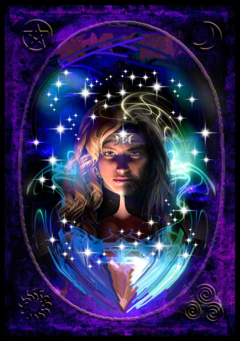 worship, witchcraft, seer, one person, technology, card, practice, pagan, medium, reading, psychic, tarot, futuristic, lady, astrologist, gypsy, fortuneteller