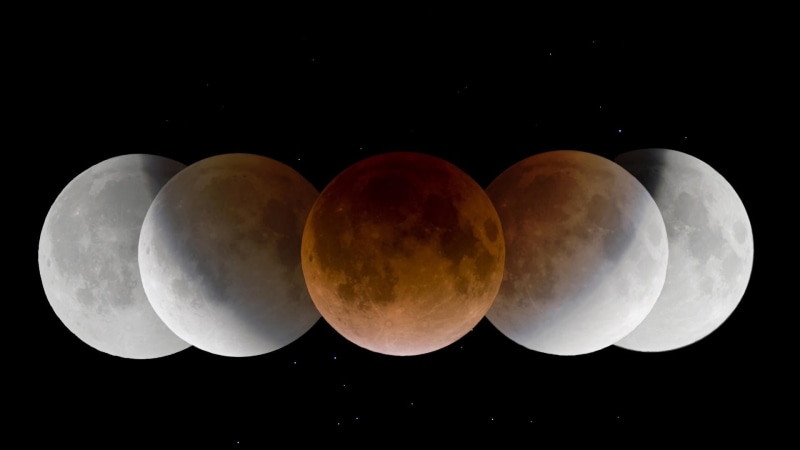 1080P, sphere, no people, lunar eclipse, moon, beauty in nature, space and astronomy, astronomy, low angle view, eclipse, science, space, night, black background