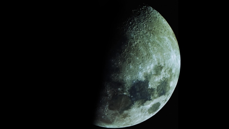 copy space, sun, horizon, photograph, sky, star, space, moon surface, half moon, space exploration, earth, dark, atmosphere, space and astronomy, astrology