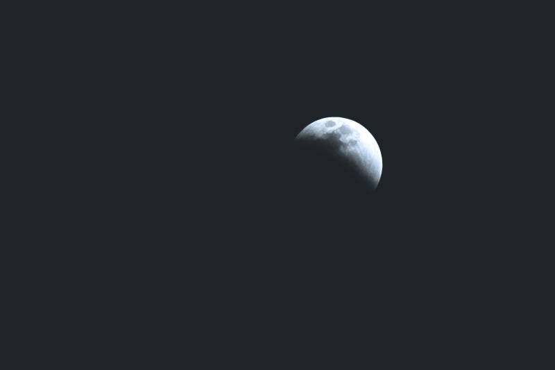 low angle view, dark, blue, natural phenomenon, night, half, moonlight, planetary Moon, crescent, sky, moon, full Moon, space, shadow, stars, scenics - nature