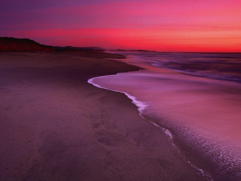 half, beach, sunsets, beaches, moon, bay, nature and landscapes, dunes, 1080P, california