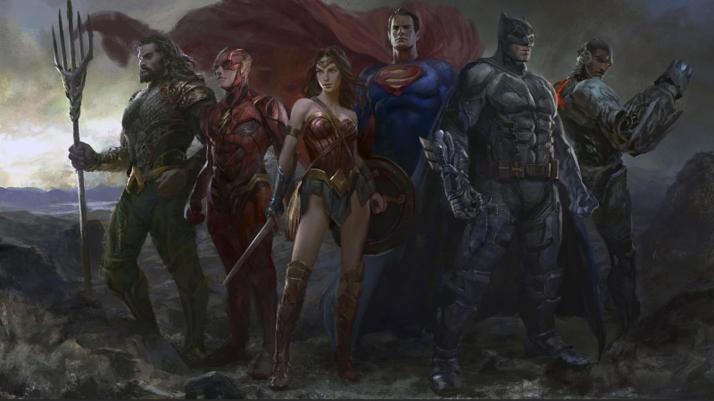 Aquaman, Wonder Woman, Cyborg (DC Comics), Superman, Batman, DC Comics, Flash, 1080P, Comics, Justice League