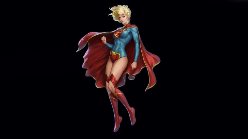 look, full length, copy space, beauty, cloak, Supergirl, costume, dancing, motion, young adult, elegance, dress, performance, studio shot, skill, 1080P