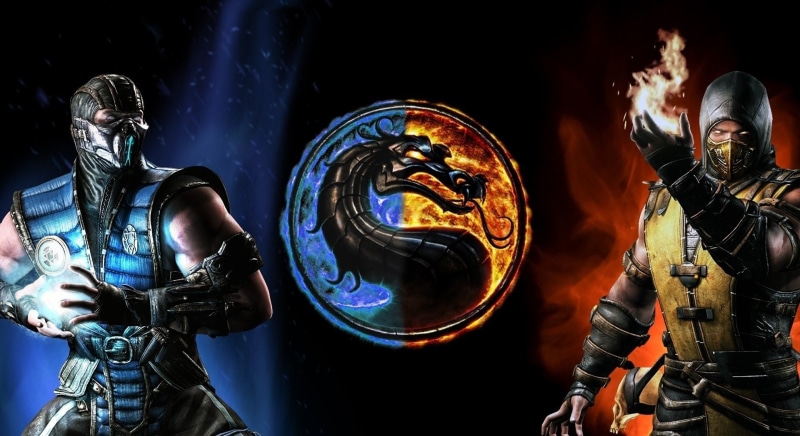 Emblem, Ninja, Glove, Ice, 1080P, Flame, White Eyes, Man, Belt, Fire, Mortal Kombat, Scorpion (Mortal Kombat), Hood, Dragon, Mask, Logo, Mortal Kombat X