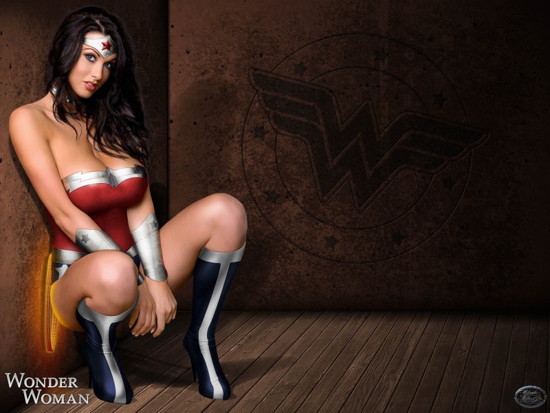 Wonder Woman, seat, contemplation, women, wonder, beauty, young adult, indoors, portrait, clothing, sitting, full length, 1080P, fashion, hairstyle, one person
