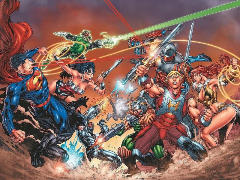 Green Lantern, Wonder Woman, Comics, 720P, dC universe vs. the master of the universe, Batman, Superman