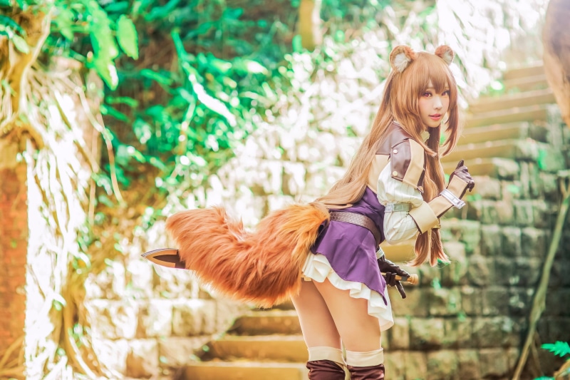 Tate no Yuusha no Nariagari, Ely Cosplay (Eeelyeee), women outdoors, looking at viewer, fantasy girl, Raphtalia, Asian, Ely, 1080P, women