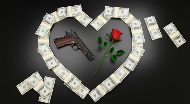 wealth, high angle view, together, studio shot, paper currency, cash, rose, gray background, emotion, stack, rich, paper, attachment, business, economy