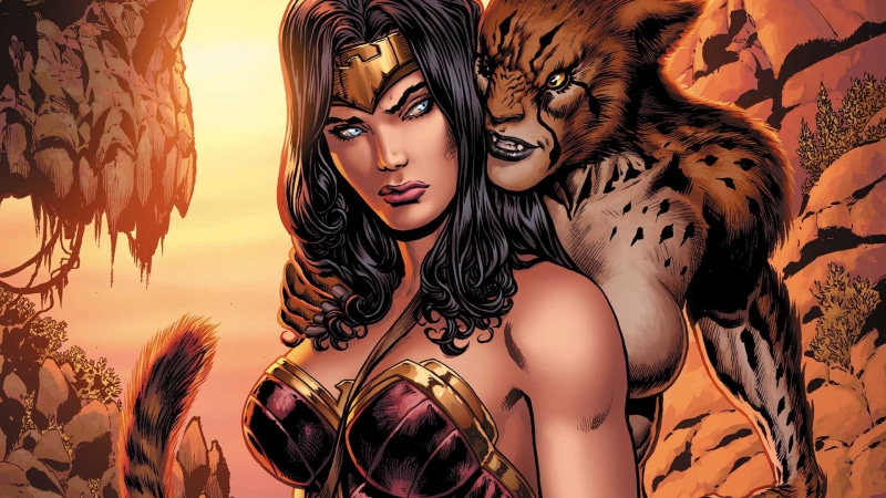 Hair, 1080P, DC Comics, Superhero, Cheetah, Comics, Diana, Tiara, Hero, Wonder Woman, The villain, Supervillain, Amazon, Brunette, Villain, Comic
