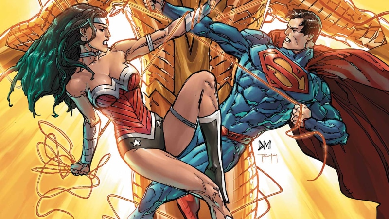 Cape, Superman, DC Comics, Diana, New 52, Amazon, Lasso Of Truth, Heroes, Fight, Wonder Woman, Tiara, Kryptonian, Comics, Brunette, Comic, Clark Kent, Hair