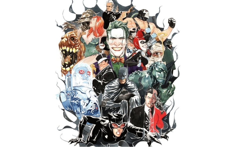 villains, batman, illustration, 1080P, dc-comics, superheroes, comics, characters