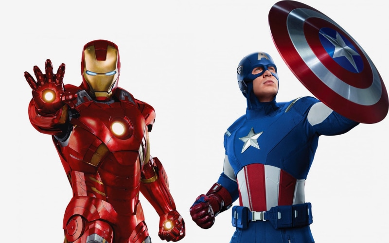 The Avengers, clip, young adult, people, flag, real people, winter, three quarter length, waist up, one person, front view, gun, power, snow, armed Forces