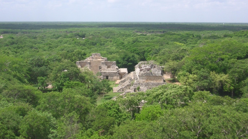 peninsula, trees, forest, yucatan, mayan, ek-balam, ruins, ek, balam, lot, 2K