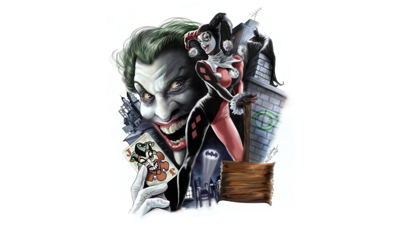 celebration, Harley Quinn, indoors, DC Comics, representation, mask, cut out, mammal, disguise, domestic, domestic animals, human representation, mask - disguise