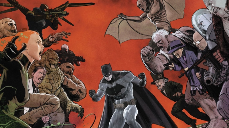 Poison Ivy, Mr. Freeze (DC Comics), Solomon Grundy, Joker, Harvey Dent, Batman, Clayface, Riddler, Man-Bat, 1080P, DC Comics, Killer Croc