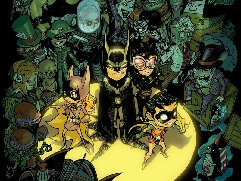 Batman, Penguin (DC Comics), Two-Face, Robin (DC Comics), Batgirl, 720P, Joker, Poison Ivy, Lil Batman, Mr. Freeze (DC Comics), Riddler, Catwoman, Harley