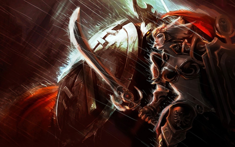 games, dawn, leona, radiant, legends, league, 1080P, video, blade, pantheon, s h i e l d, valkyrie, armor