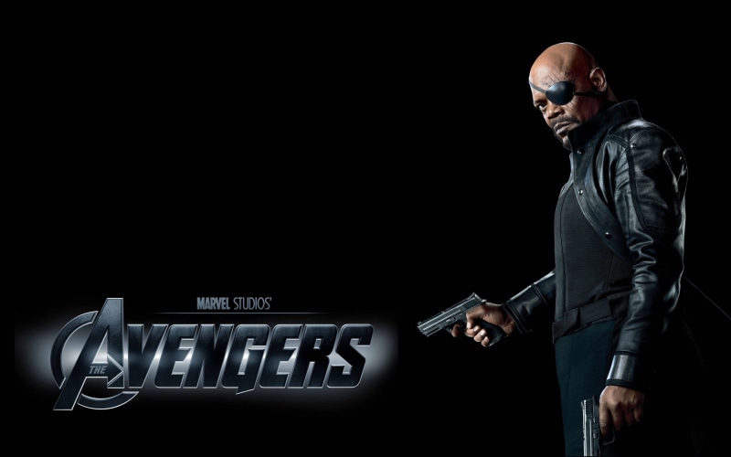 black, fury, samuel, s h i e l d, 2K, background, avengers, movie, nick, jackson