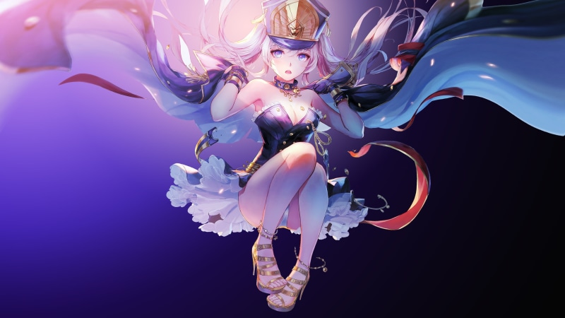 Altair, Art, Accessories, Extravagant, TROYCA, Blue, Beautiful, Suit, Jingle Bell, Character, Re:Creators, Girl, Sleighbell, Cape, Heels, Hat, Anime, 4K