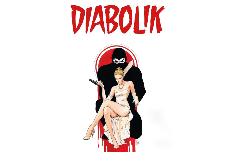 dress, gun, blood, man, thief, fantasy art, blonde, white background, 2K, weapons, knife, bare shoulders, comics, mask, legs, strapless, characters, dagger