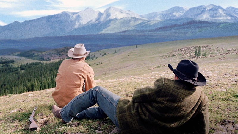 cowboy, heath, brown, heath ledger, gyllenhaal, 2005, jake gyllenhaal, brokeback mountain, brokeback, mountain, hats, jake, 1080P, ledger, two