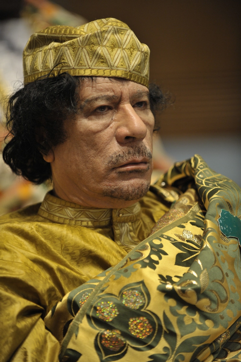 muammar, males, contemplation, revolutionary leader, lifestyles, mature adult, close-up, adult, Dictator, portrait, libya, looking away, only men, head of state