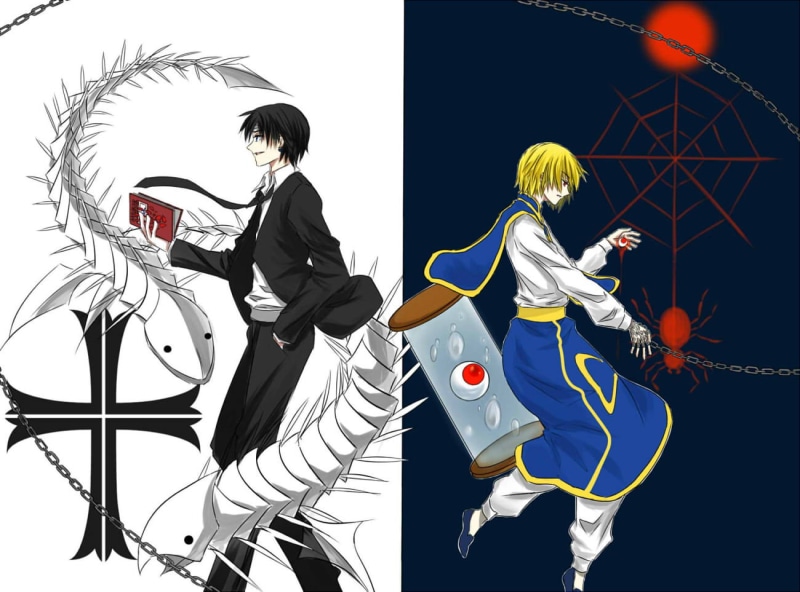 nature, full length, males, people, two people, representation, arts culture and entertainment, men, clothing, real people, Chrollo Lucifer, costume, casual clothing