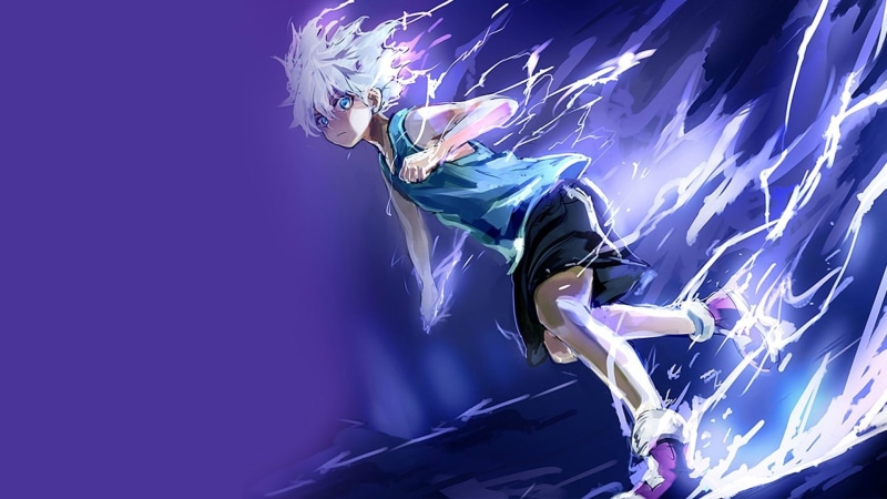 one person, underwater, event, character, blond hair, copy space, illuminated, Anime, outdoors, Hunter x Hunter, nature, low angle view, young adult